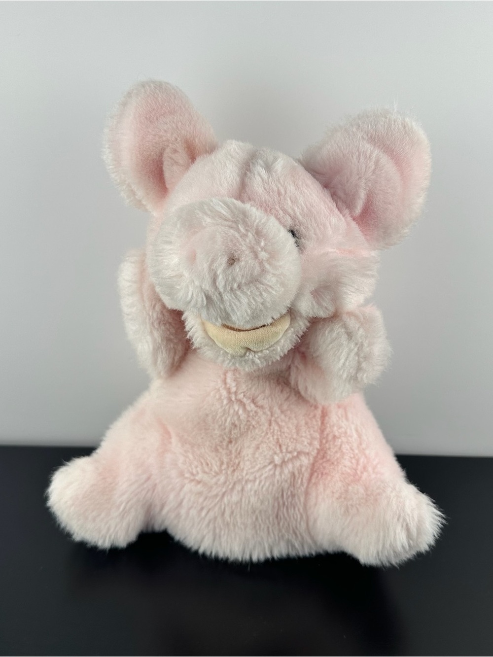Gund Rare 1988 Vintage Pink Pig Hand Puppet 10” Plush Stuffed Animal